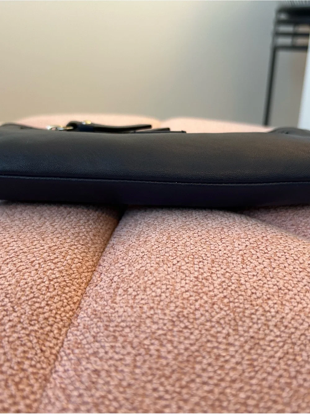 Coach Navy Leather Double-Zip wallet
